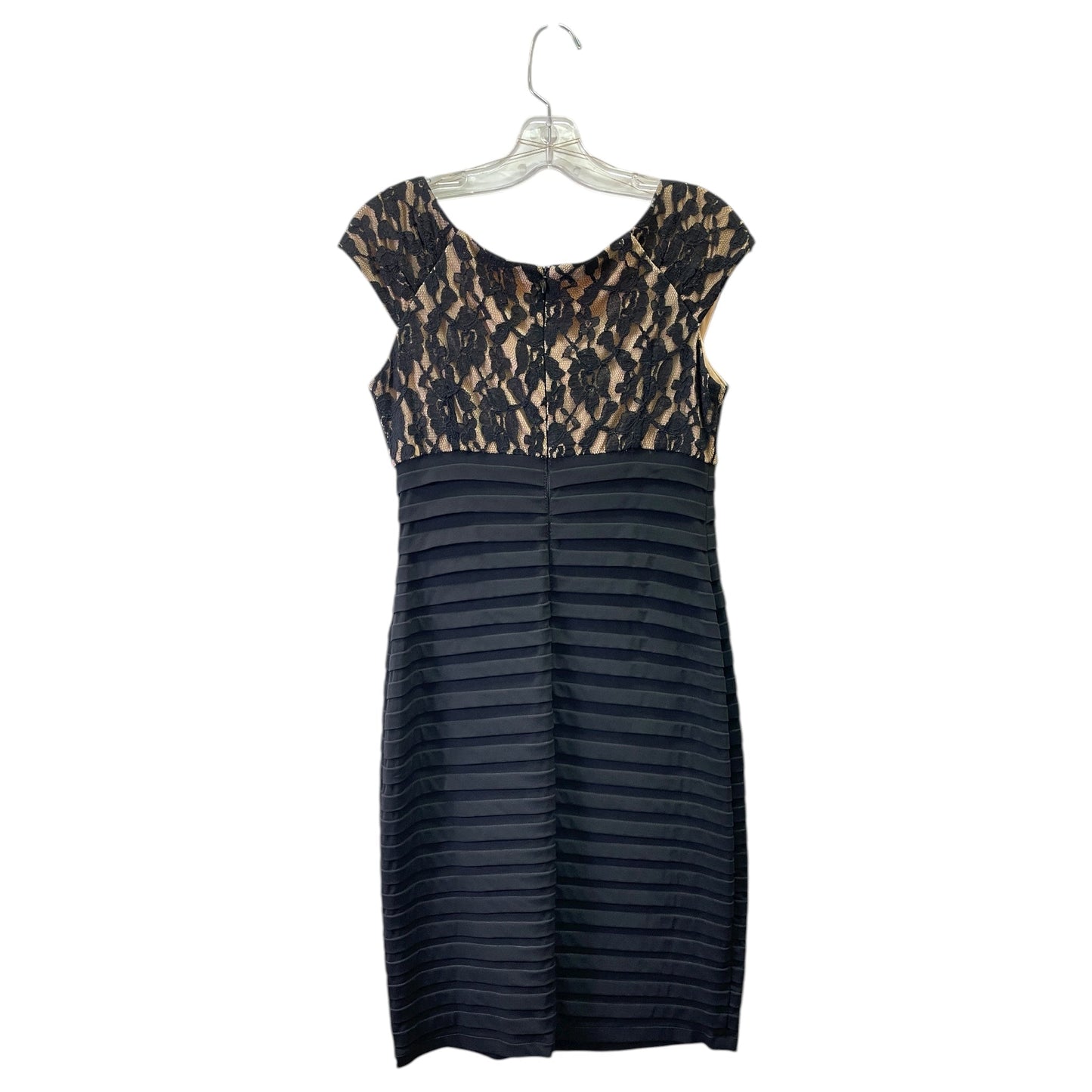 Dress Party Midi By London Times In Black, Size:8