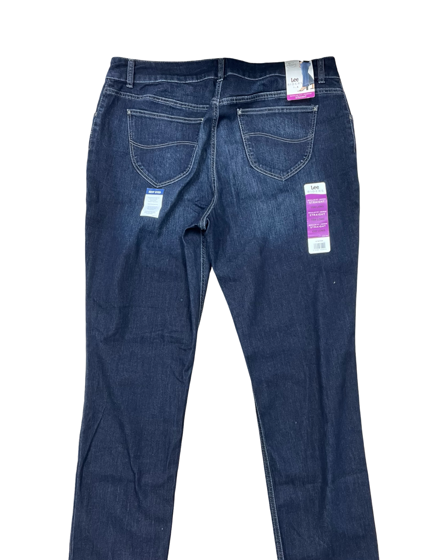 Jeans Straight By Lee In Blue, Size:18