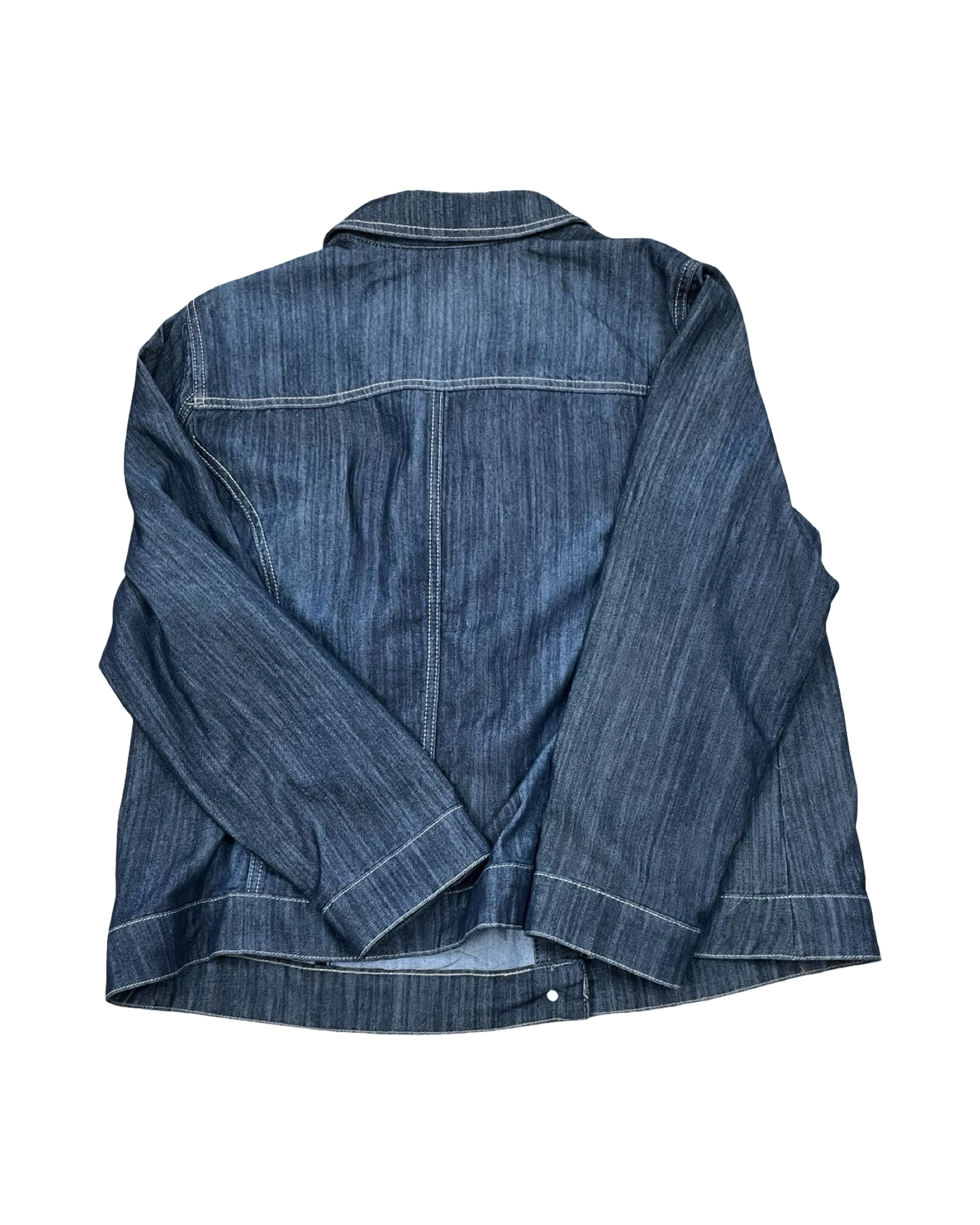 Jacket Denim By Cj Banks In Blue Denim, Size:1X