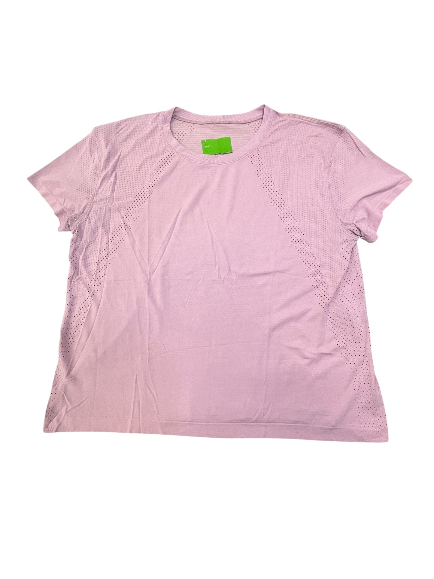 Athletic Top Ss By Lululemon In Purple, Size:M