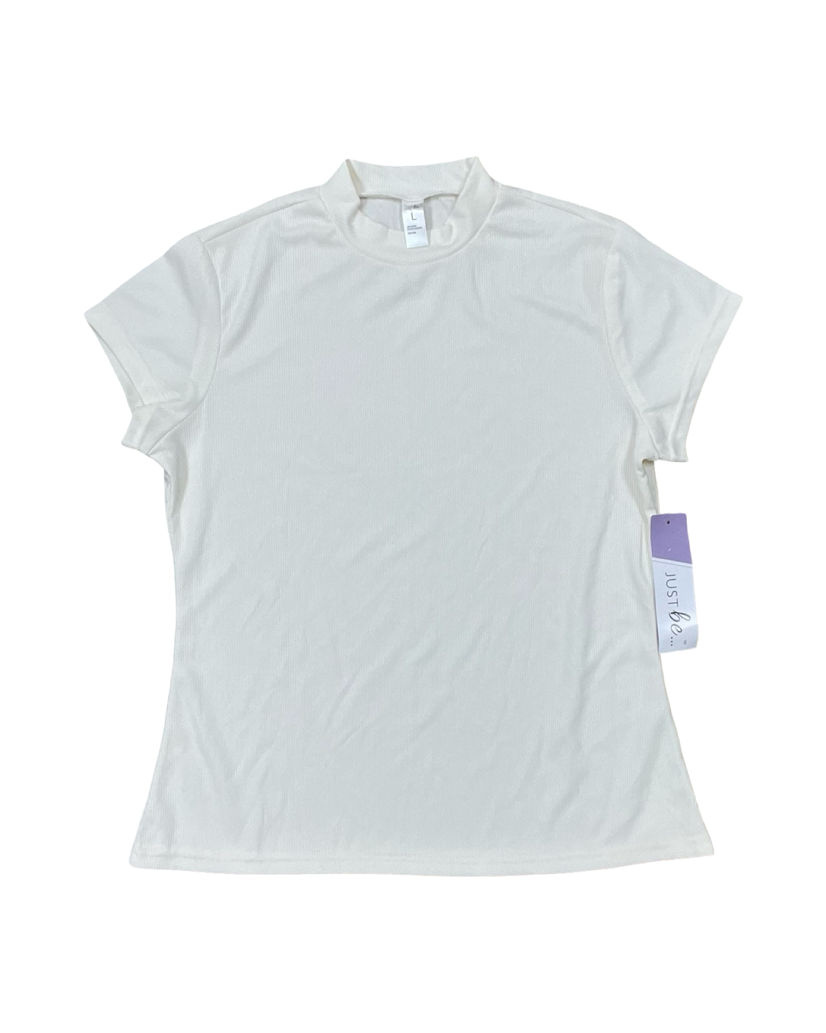 Top Ss By Just Be In White, Size:L