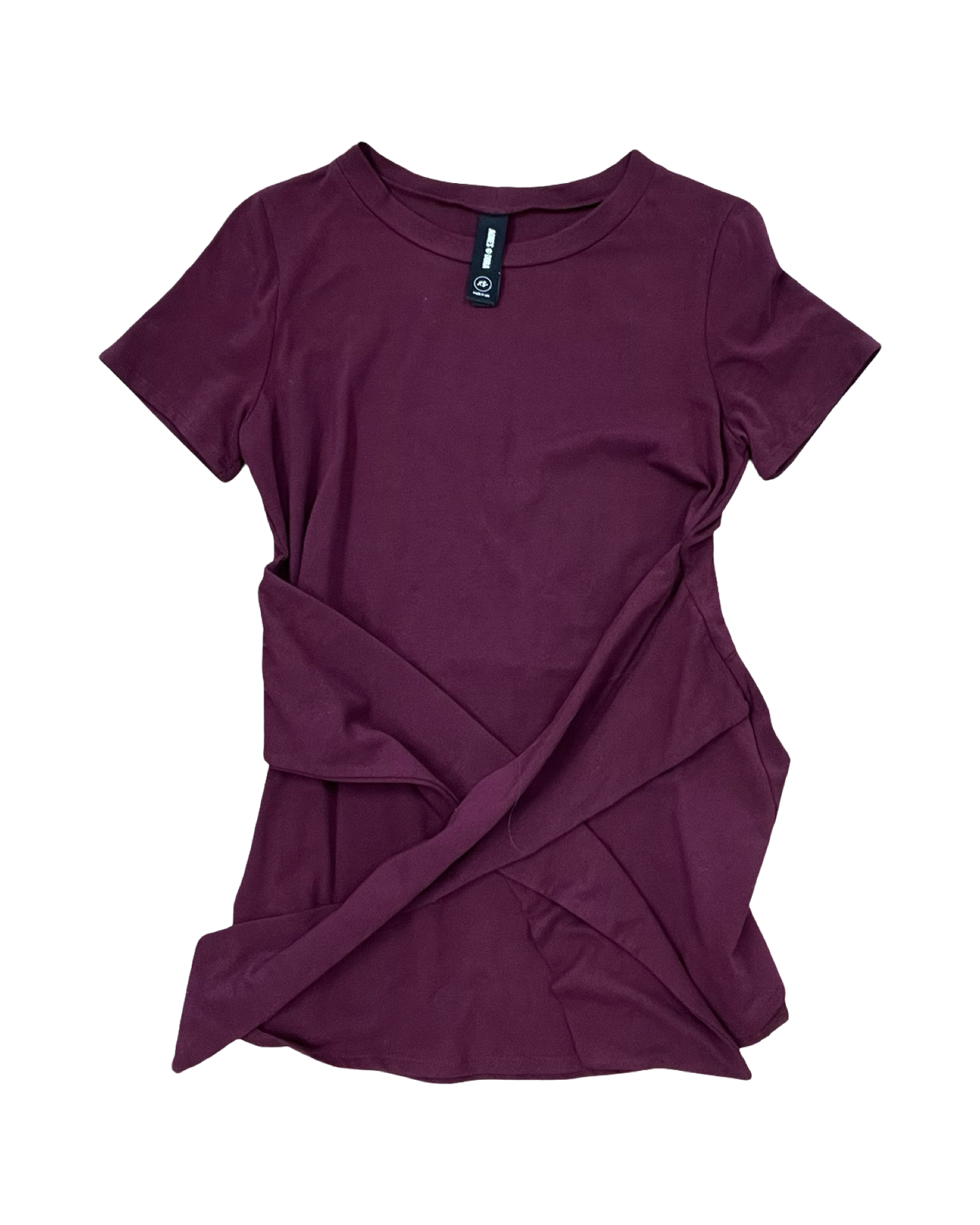 Top Ss By Agnes & Dora In Maroon, Size:Xs