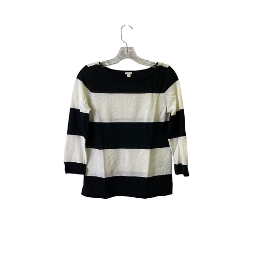 Sweater By J. Crew In Black & White, Size:Xxs