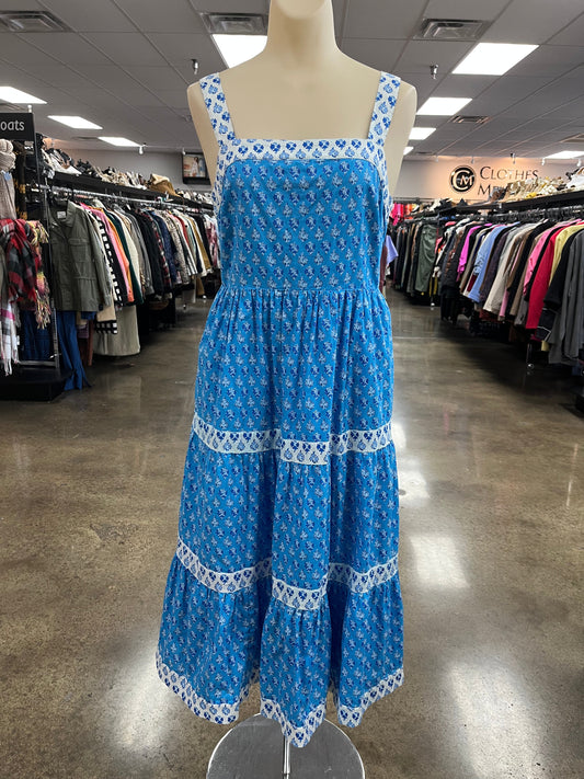 Dress Casual Maxi By J. Crew In Blue, Size:4