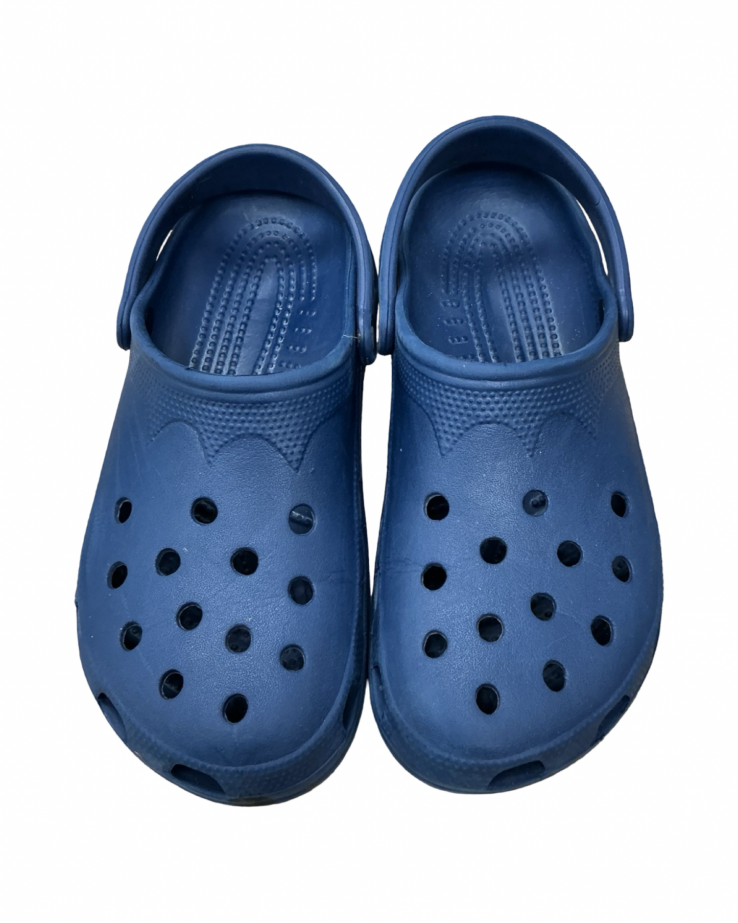 Sandals Flats By Crocs In Blue, Size:10