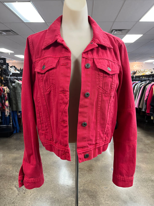 Jacket Denim By We The Free In Red Denim, Size:S