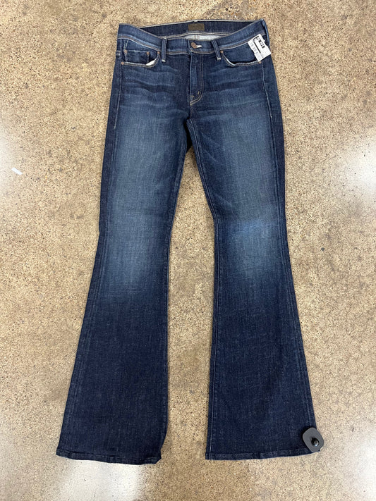 Jeans Flared By Mother In Blue Denim, Size:6