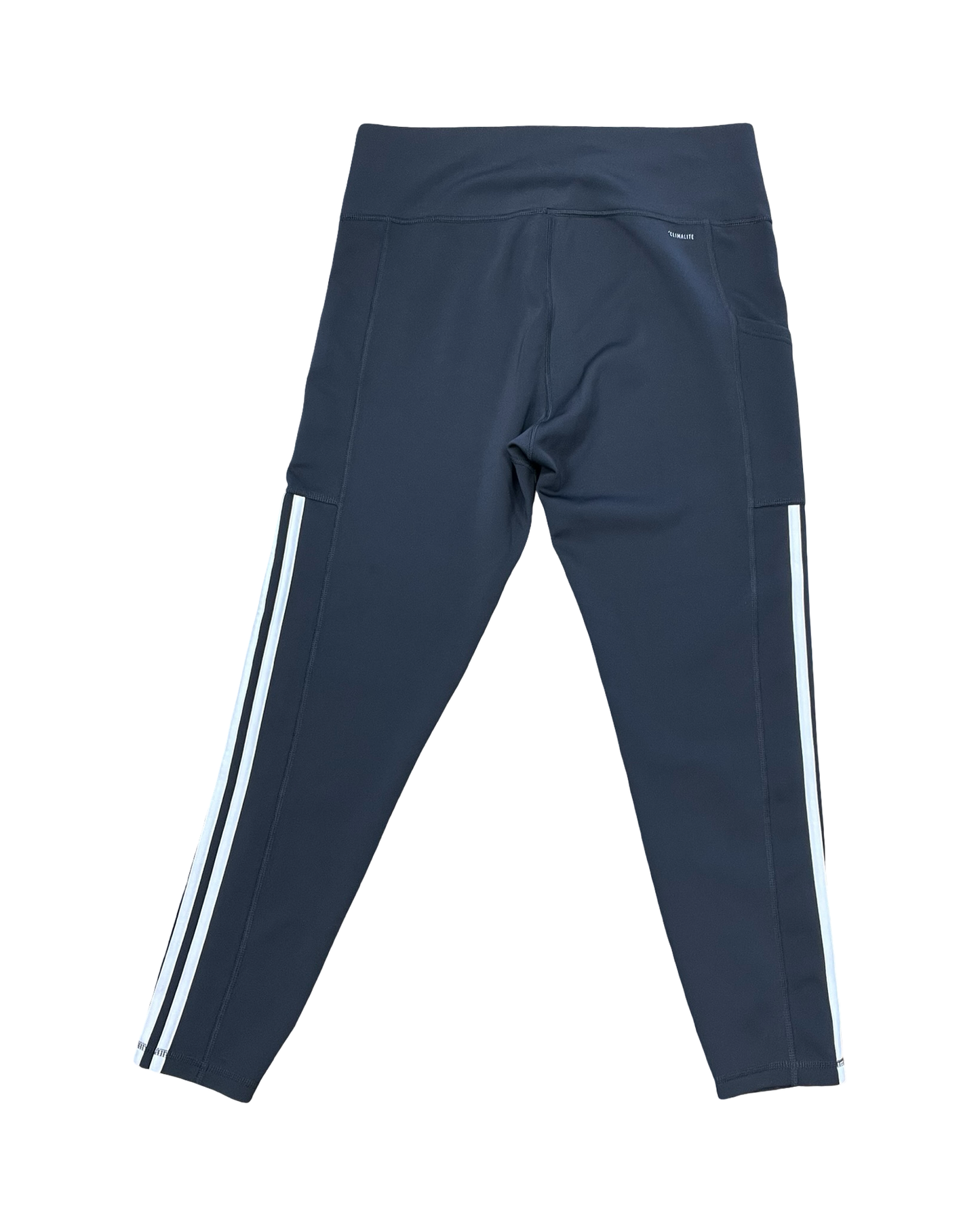 Athletic Leggings By Adidas In Grey & White, Size:Xl