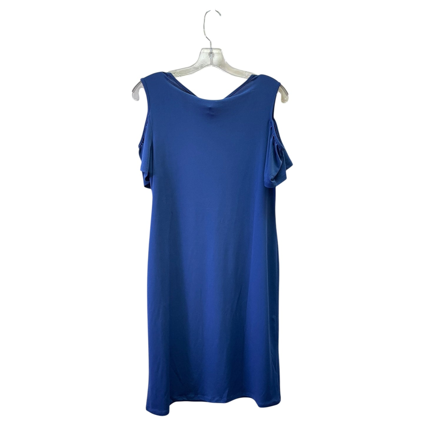 Dress Party Short By Jm Collections In Blue & Silver, Size:M