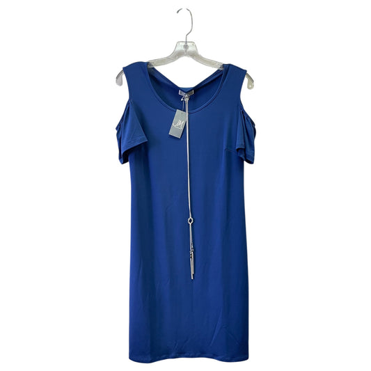 Dress Party Short By Jm Collections In Blue & Silver, Size:M