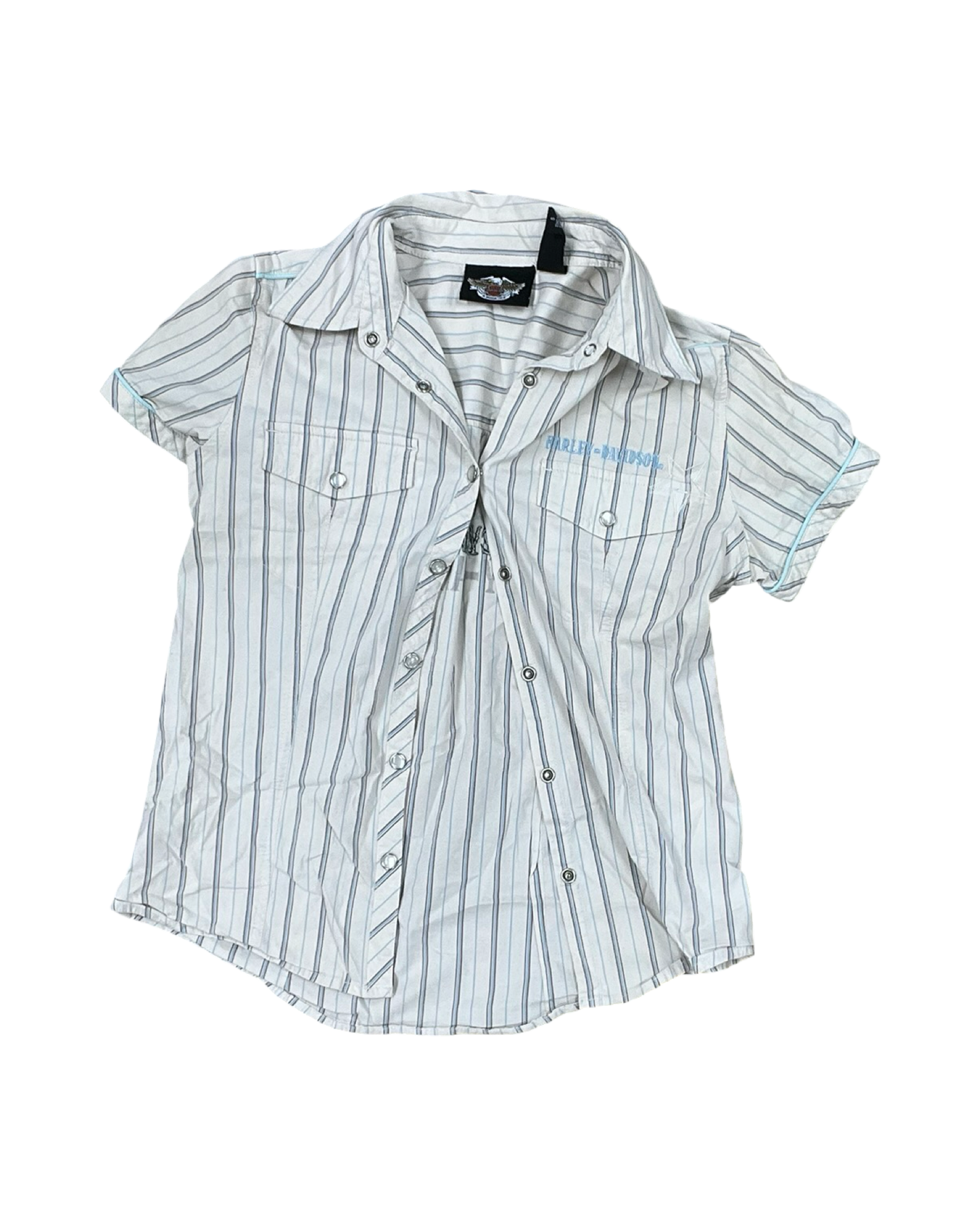 Blouse Ss By Harley Davidson In Tan, Size:S