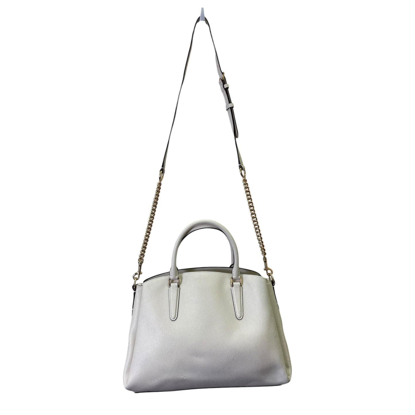 Handbag Designer By Coach In Cream, Size:Medium