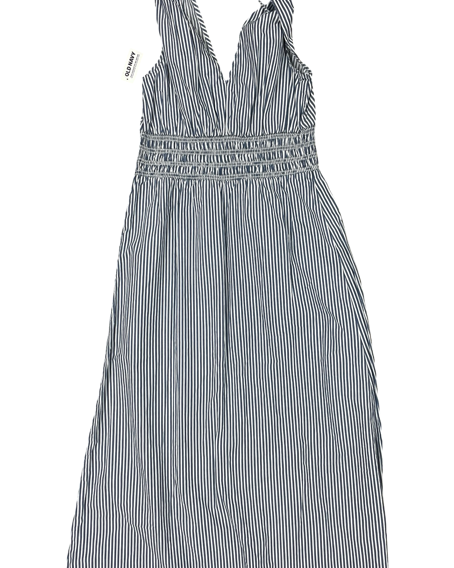 Dress Casual Maxi By Old Navy In Blue & White, Size:S