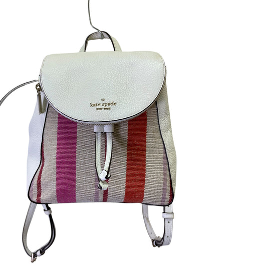 Backpack Designer By Kate Spade In White, Size:Medium