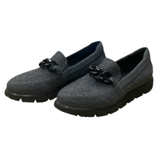 Shoes Flats By Vaneli In Black & Grey, Size:7.5