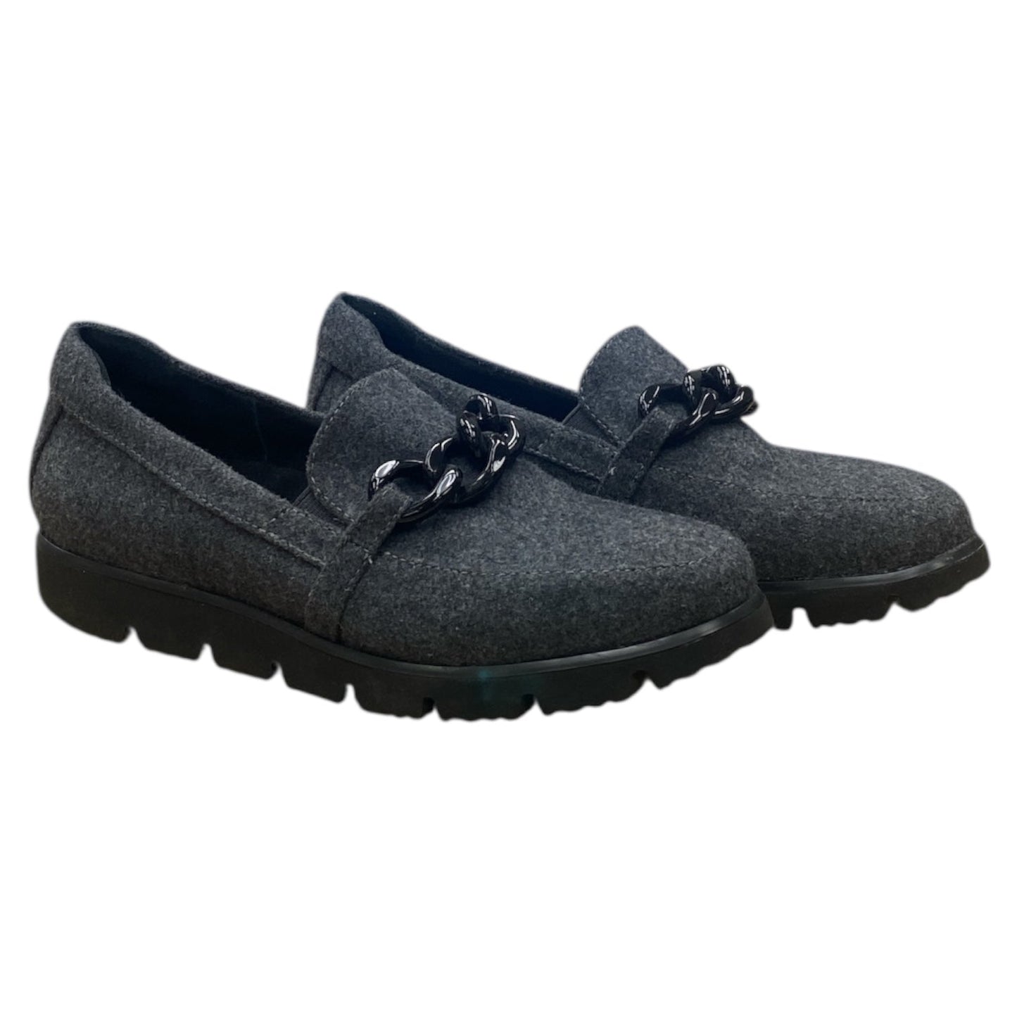 Shoes Flats By Vaneli In Black & Grey, Size:7.5