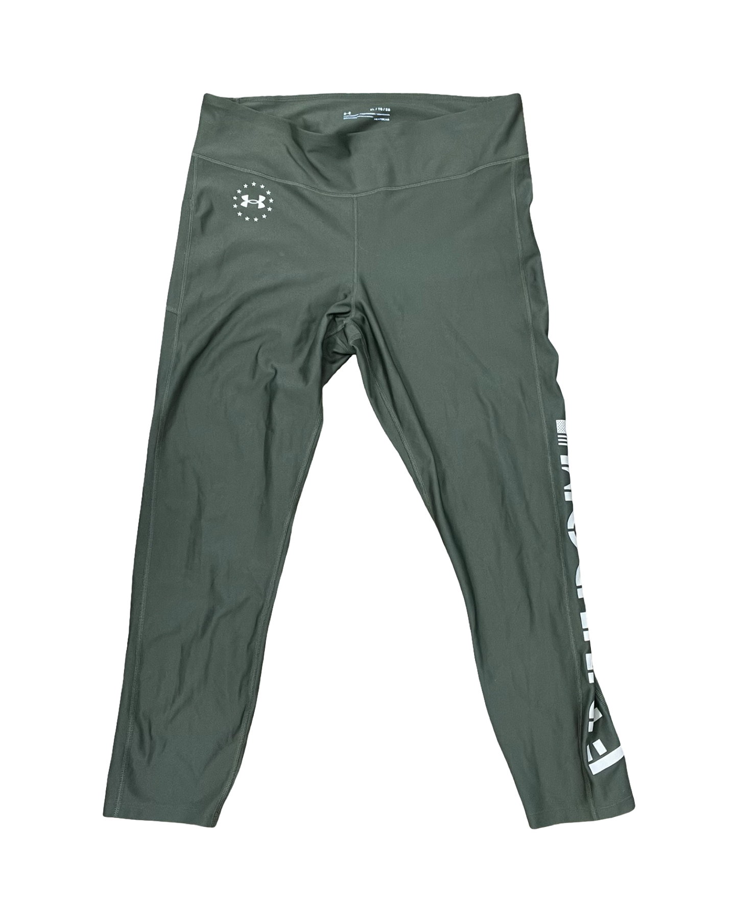 Athletic Leggings By Under Armour In Green, Size:Xl