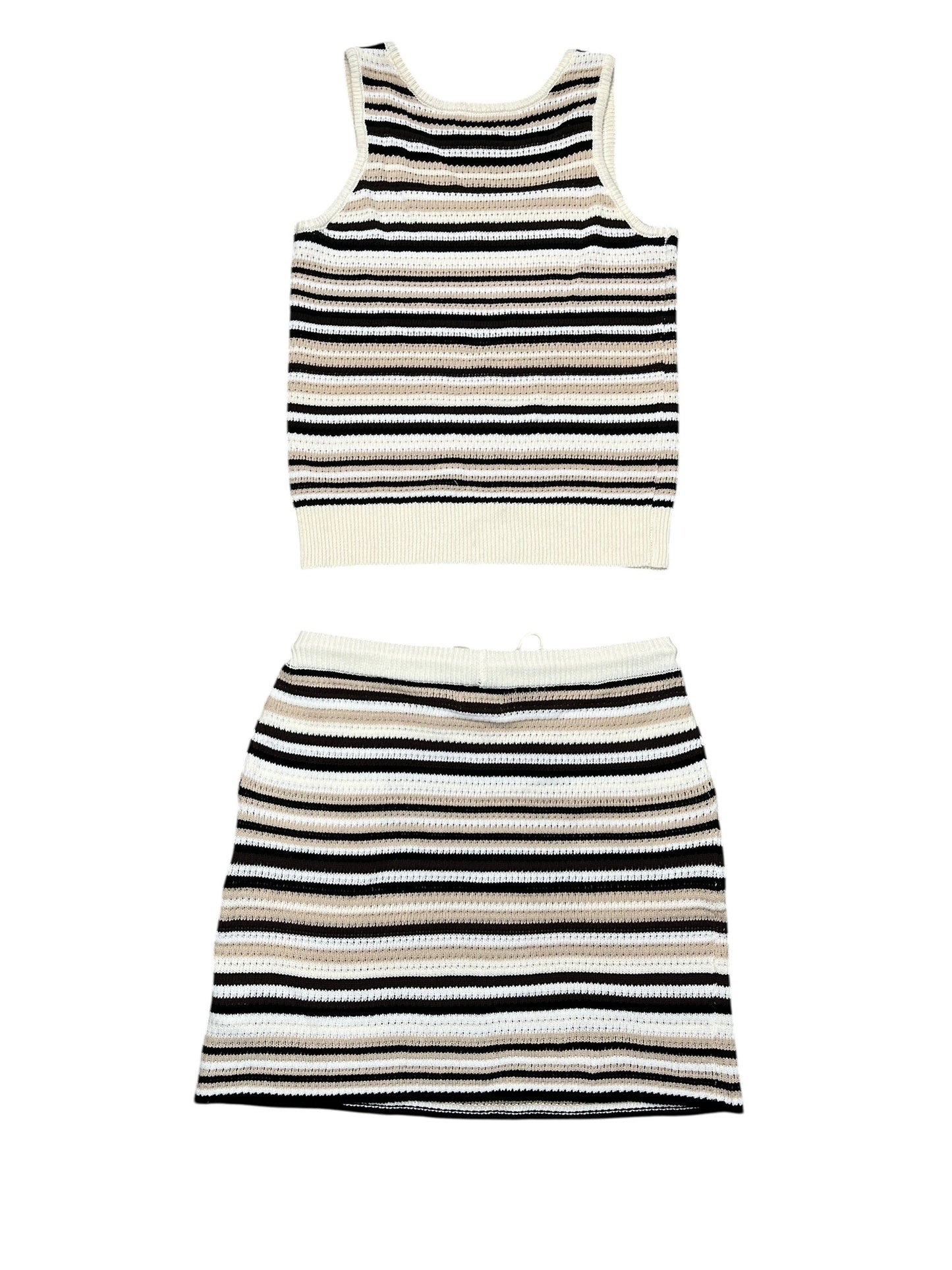 Skirt Set 2Pc By Thread And Supply In Brown, Size:M