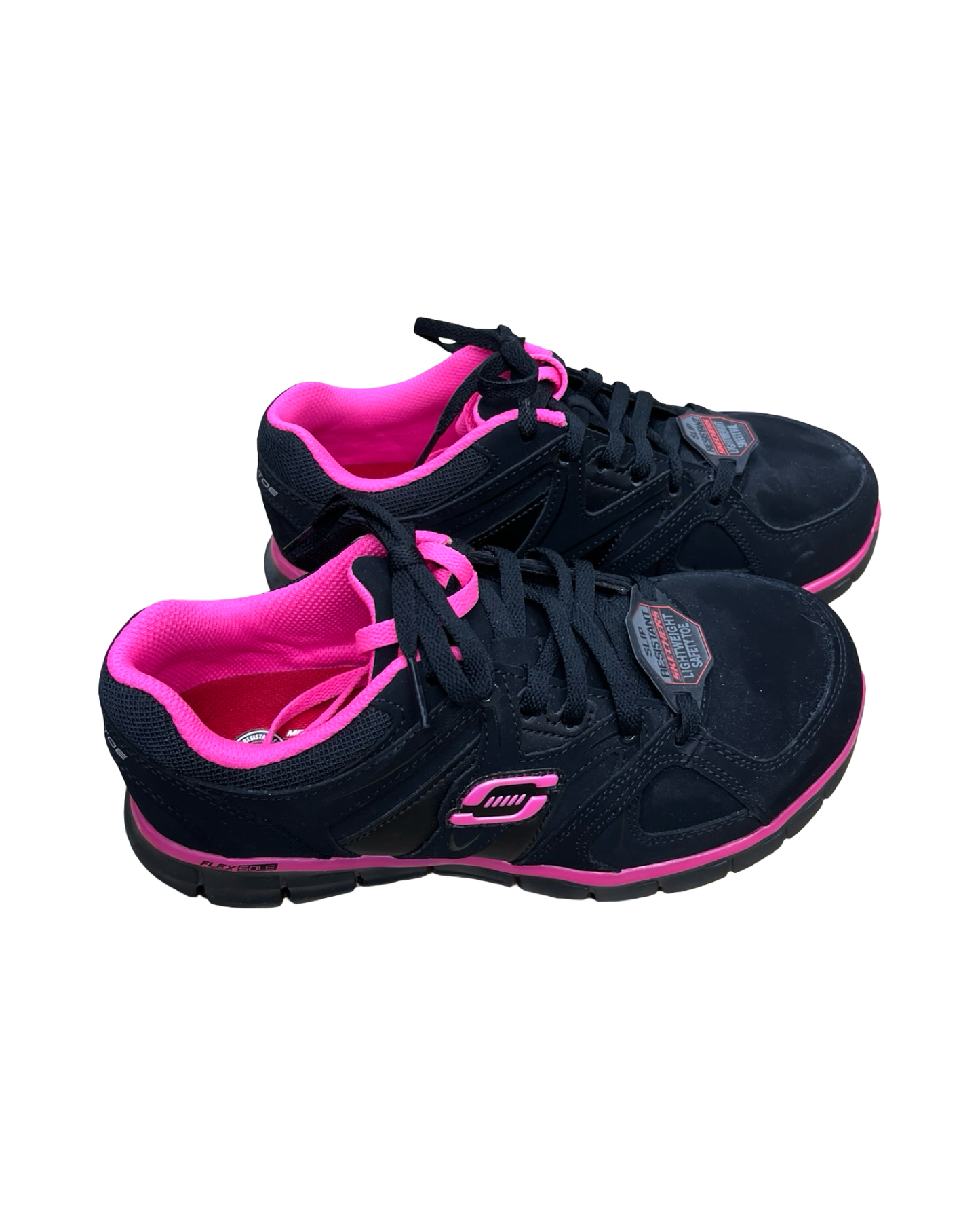 Shoes Athletic By Skechers In Black & Pink, Size:7