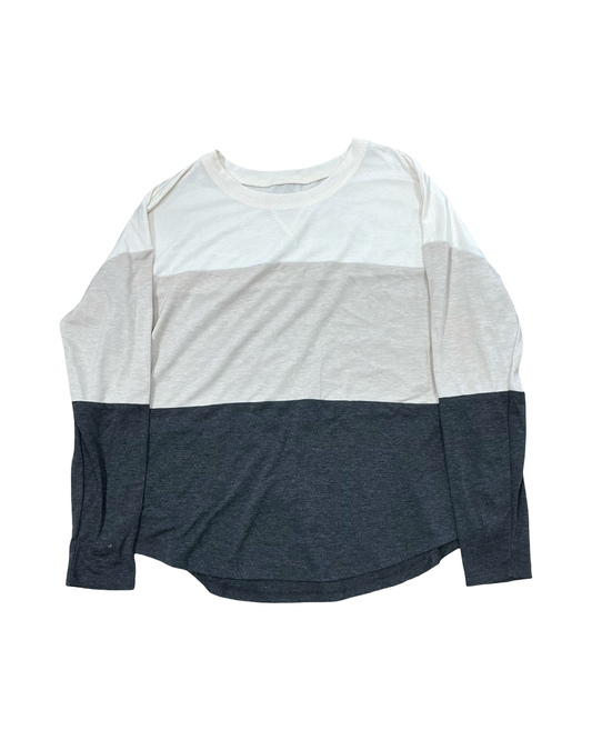 Top Ls By Maurices In Cream & Tan, Size:L