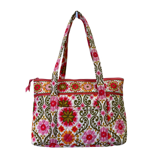 Handbag By Vera Bradley In Pink & Red, Size:Medium