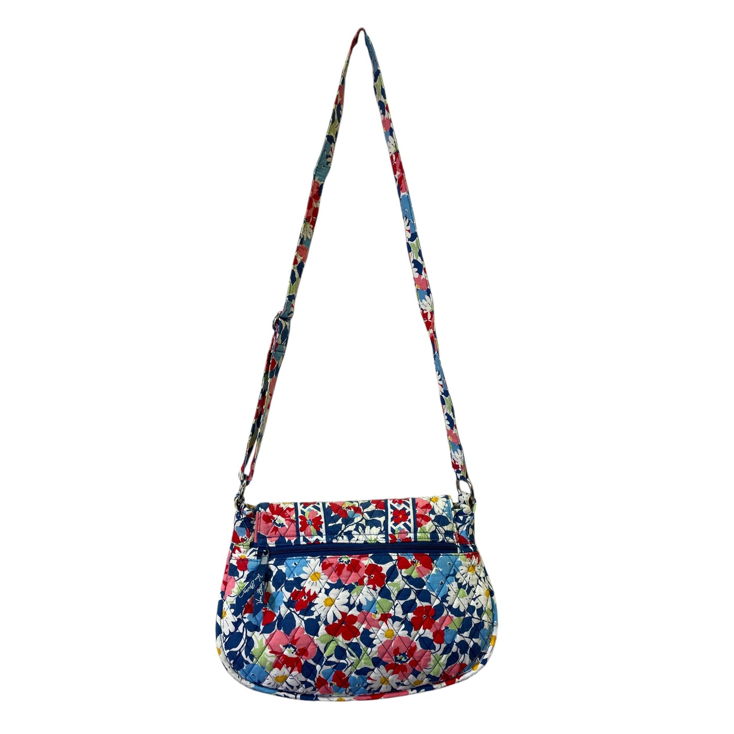 Handbag By Vera Bradley In Blue & Red & White, Size:Medium