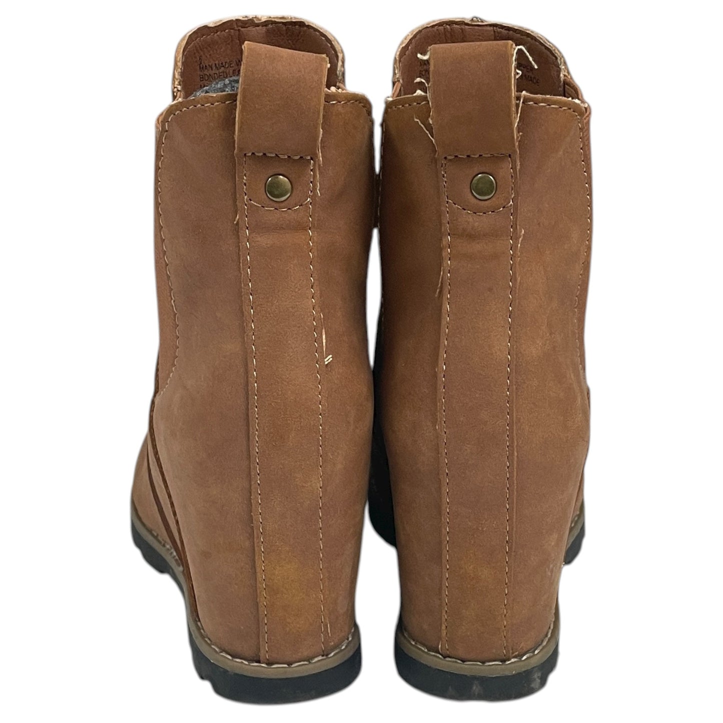 Boots Ankle Heels By Universal Thread In Brown, Size:6