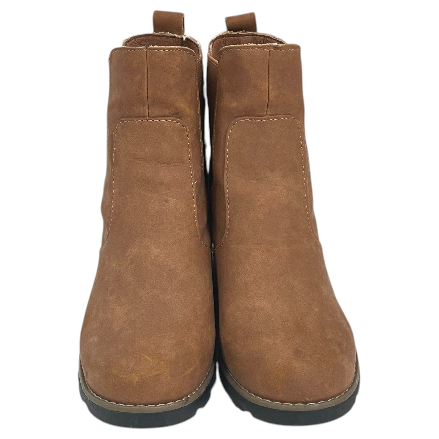 Boots Ankle Heels By Universal Thread In Brown, Size:6