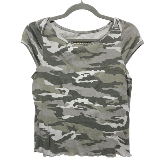 Top Ss By Chaser In Camouflage Print, Size:S