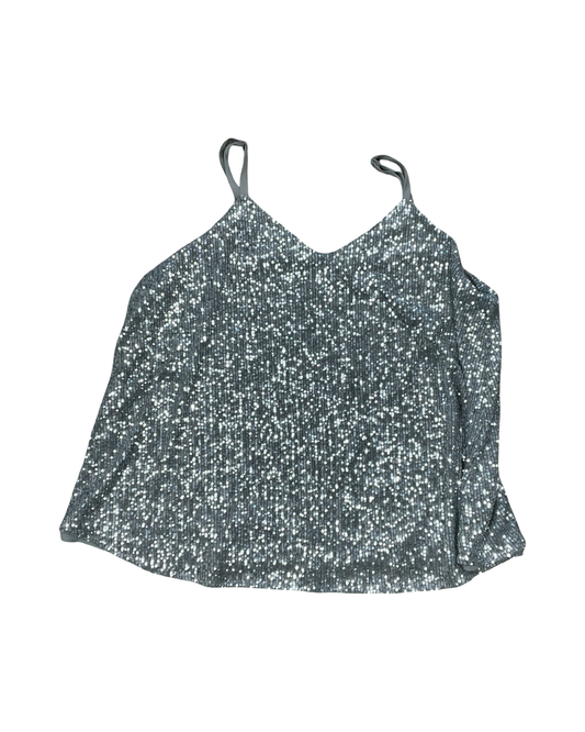 Top Sleeveless By Torrid In Silver, Size:2X