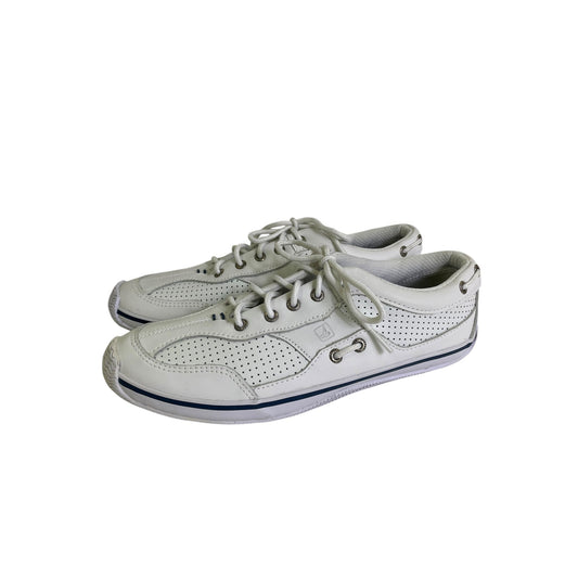 Shoes Sneakers By Sperry In White, Size:8.5