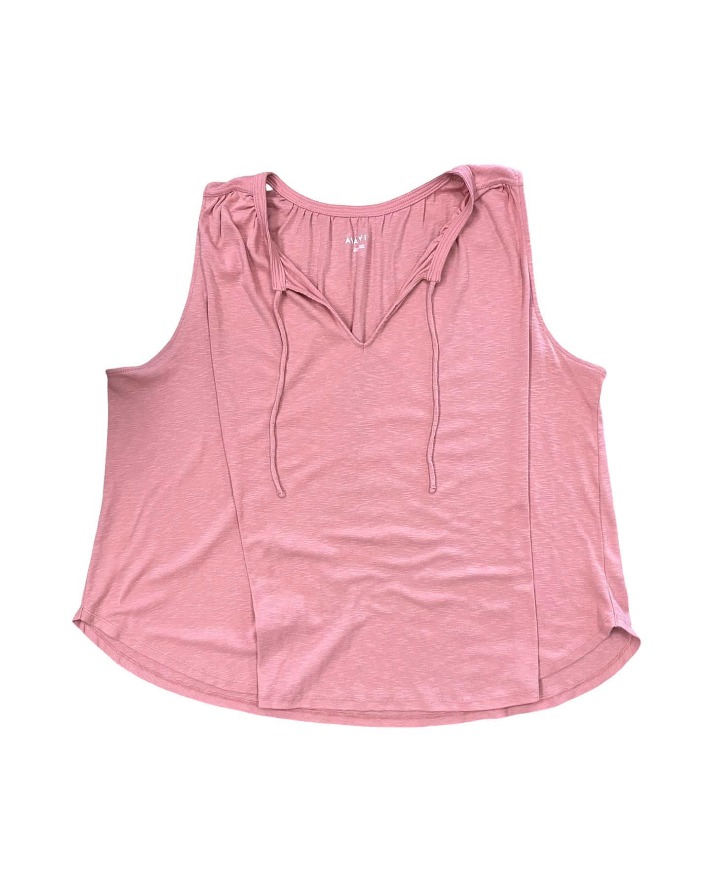 Top Sleeveless By Ava & Viv In Peach, Size:3X