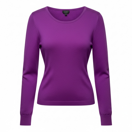 Cashmere Sweater By Talbots In Purple, Size: L