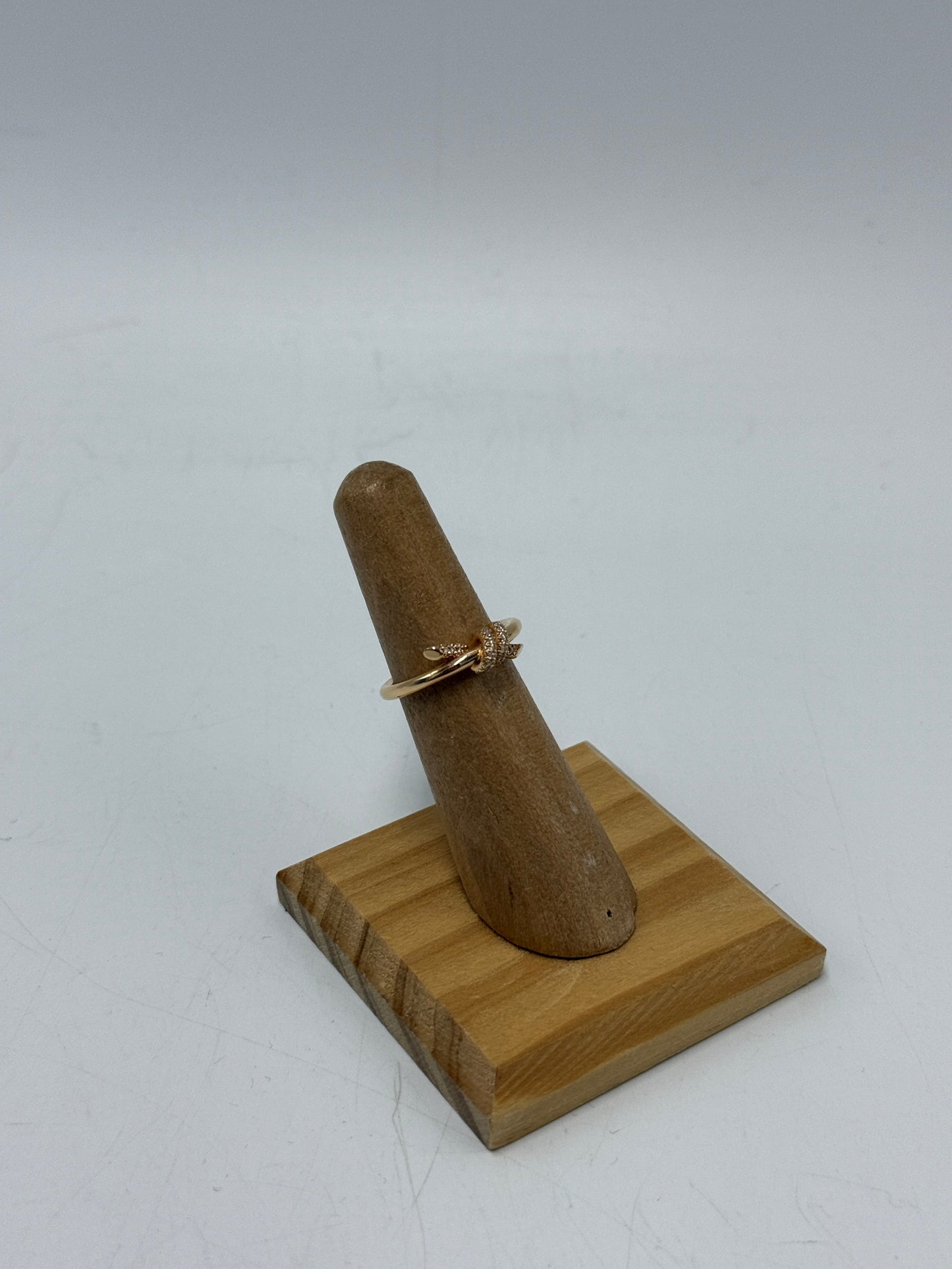 Tiffany & Company Knot 18K Rose Gold Diamond Luxury Ring, Size 6