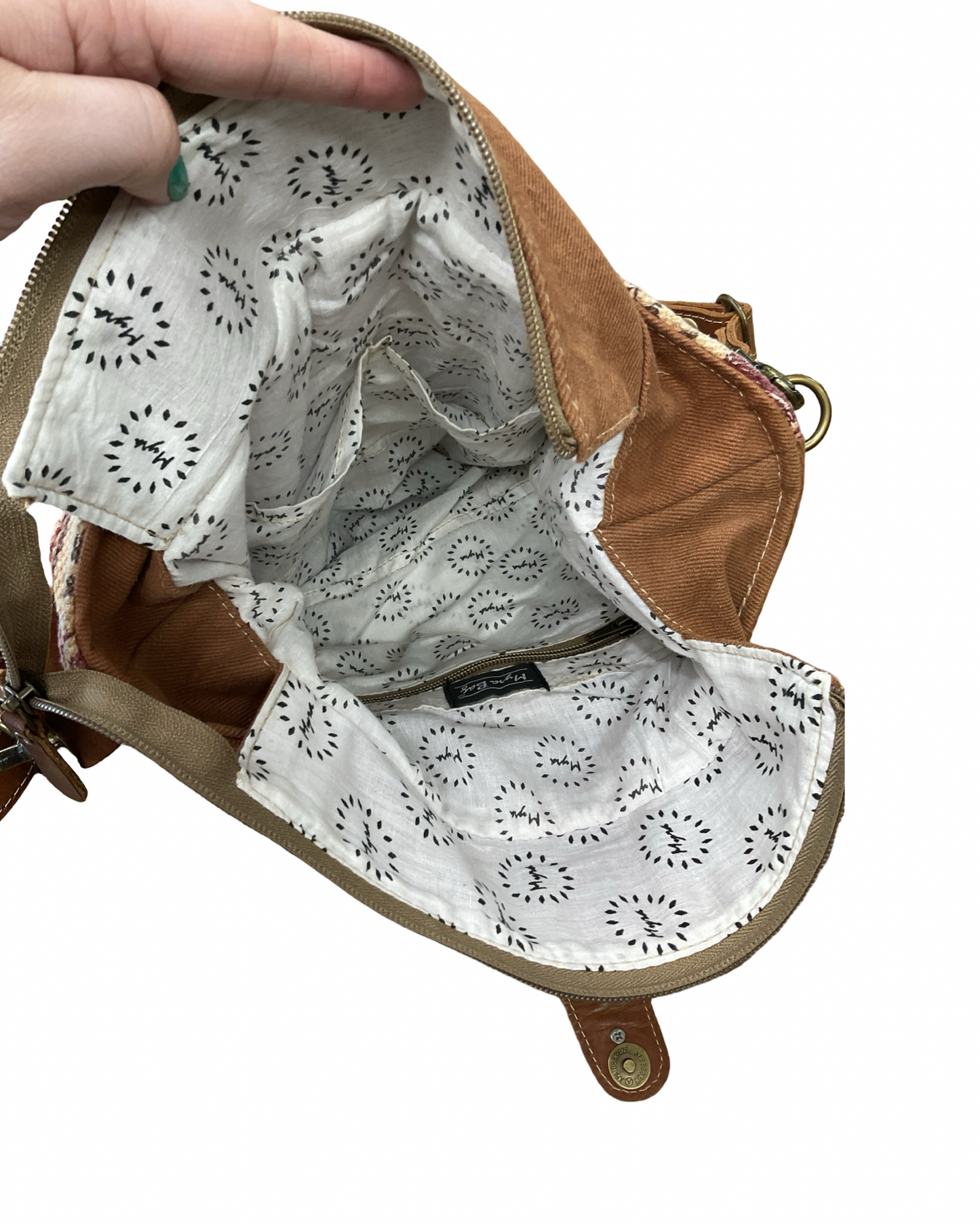 Crossbody By Myra In Brown, Size:Large