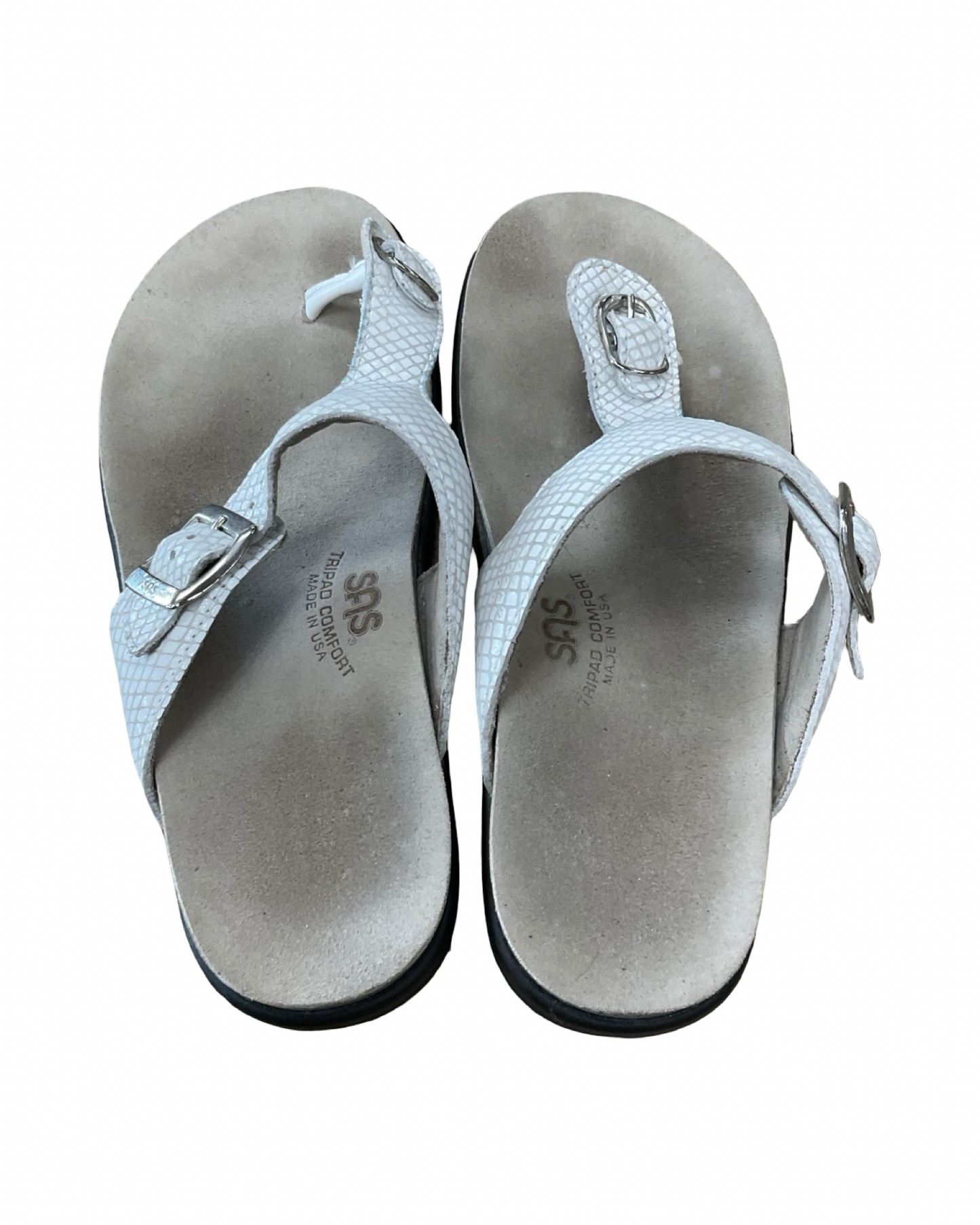 Sandals Flats By Sas In White, Size:7.5