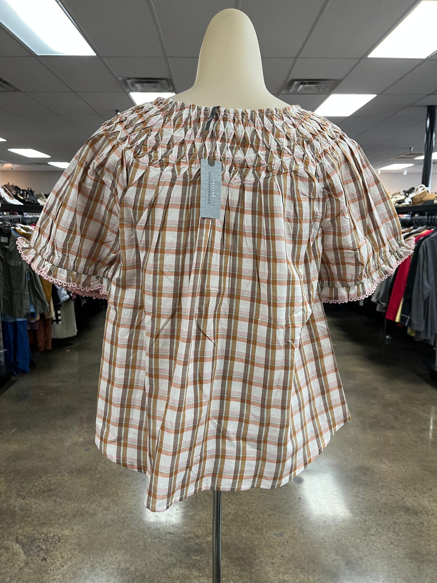 Top Ss By Anthropologie In Brown, Size:Lp