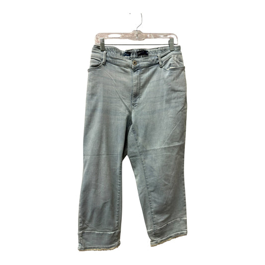 Jeans Cropped By J. Jill In Blue, Size:18