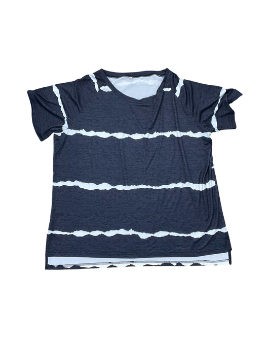 Top Ss By Clothes Mentor In Black & White, Size:2X