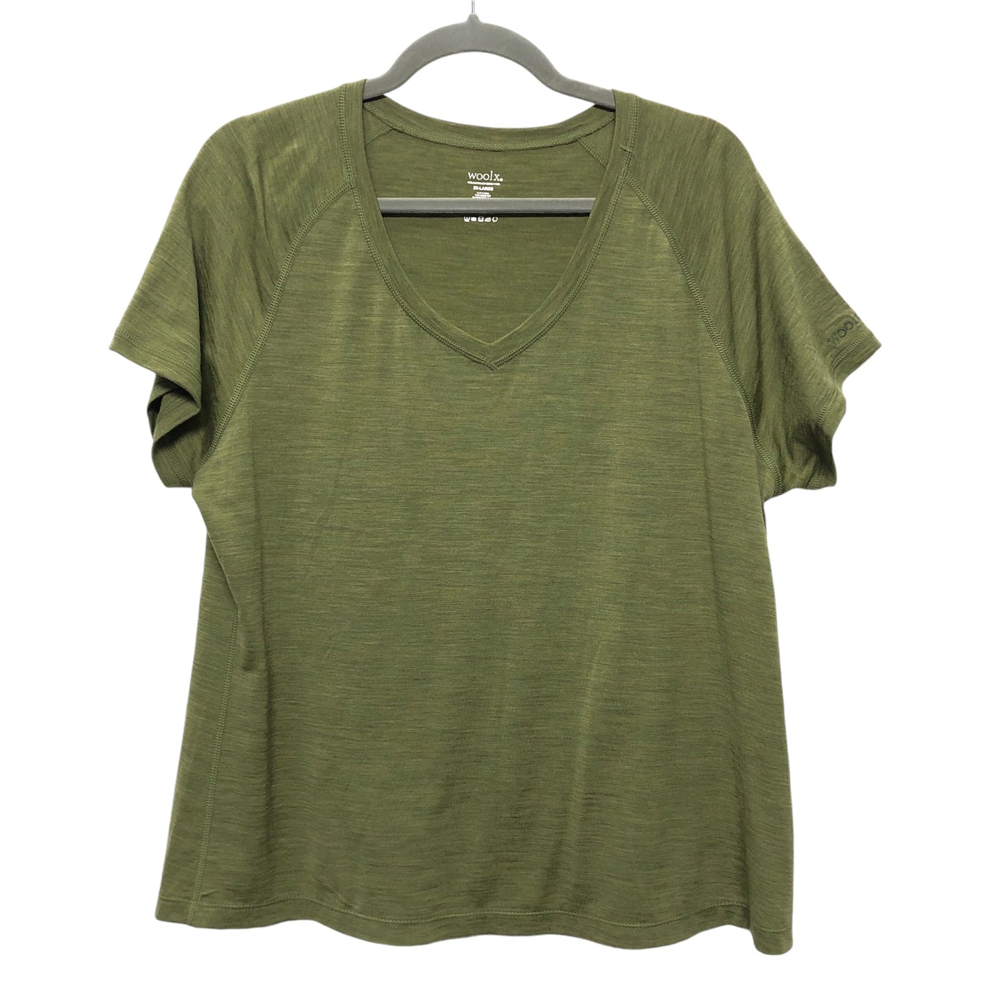 Athletic Top Ss By Clothes Mentor In Green, Size:2X