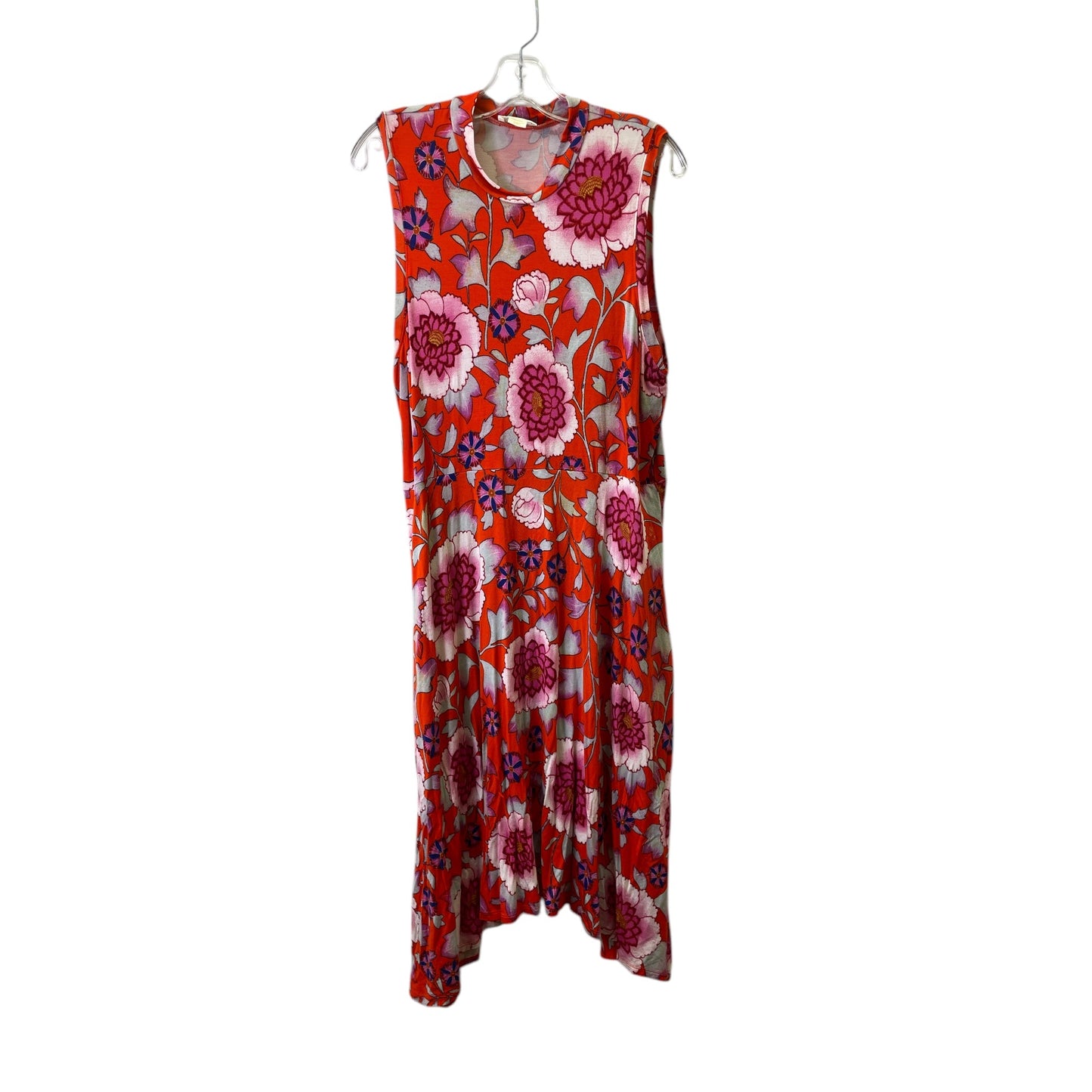 DRESS CASUAL MIDI by MAEVE In RED, Size: XL