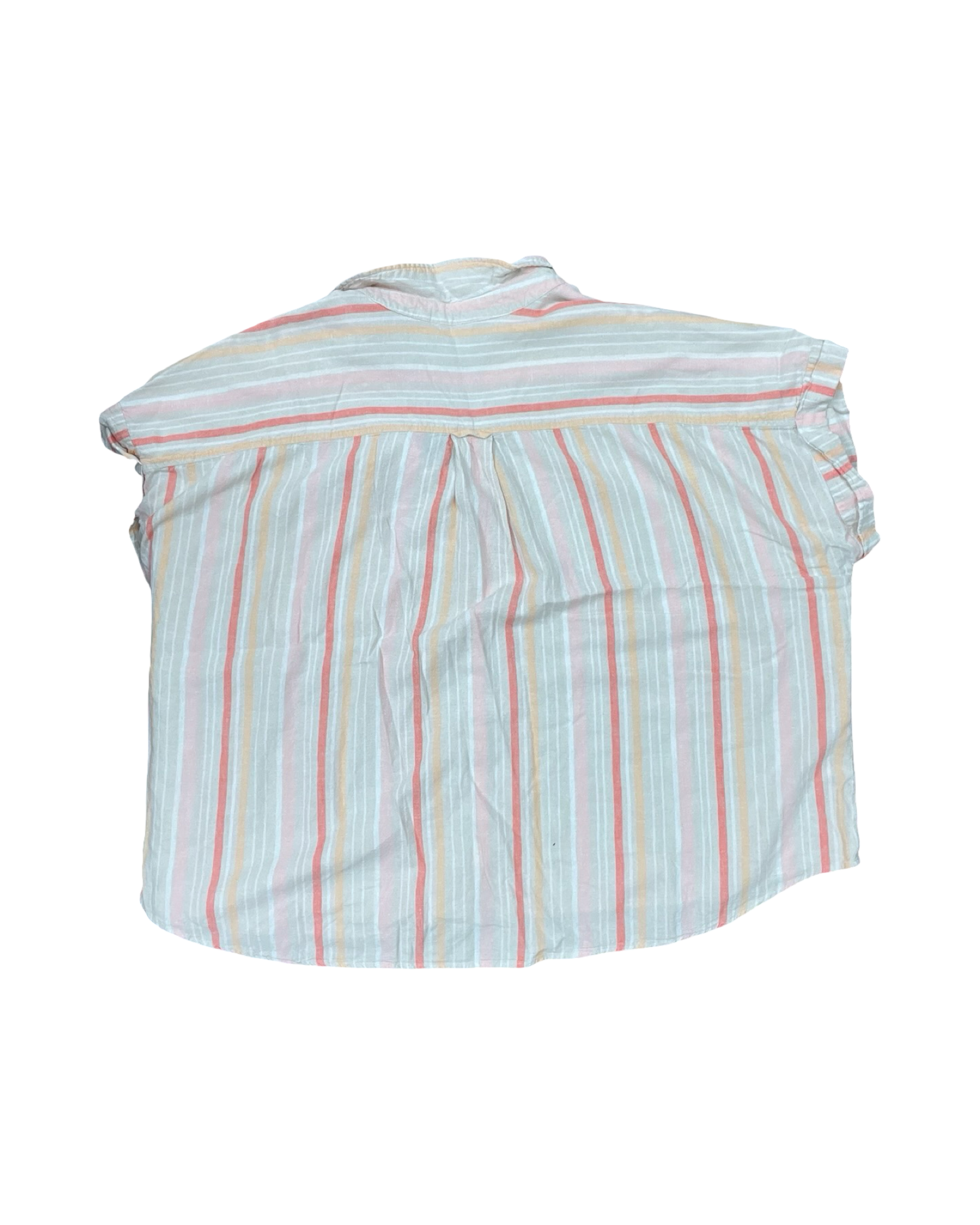 Blouse Ss By Terra & Sky In Cream & Pink, Size:4X