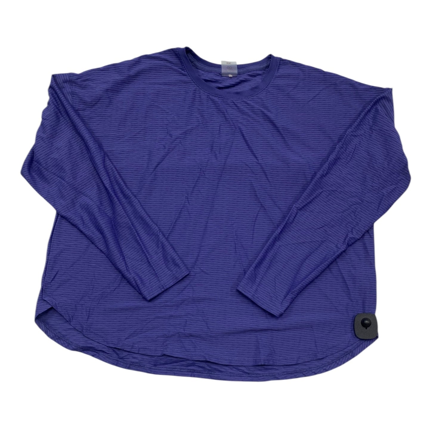 Athletic Top Ls Collar By Calia In Purple, Size:1X