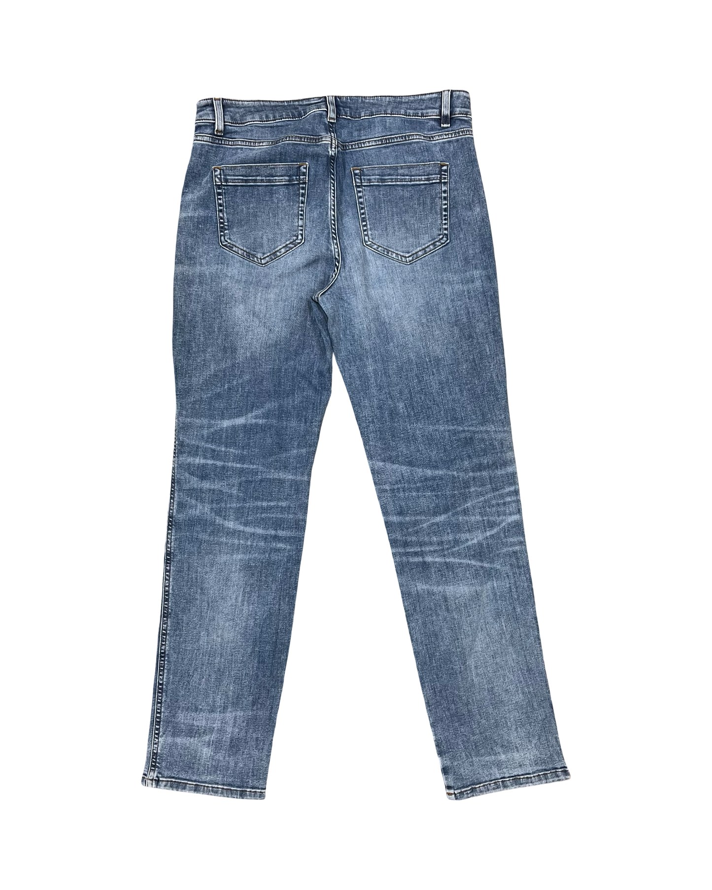 Jeans Straight By J. Jill In Blue Denim, Size:10