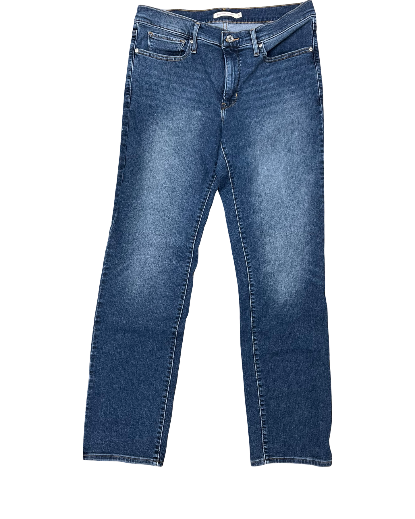 Jeans Skinny By Levis In Blue Denim, Size:14