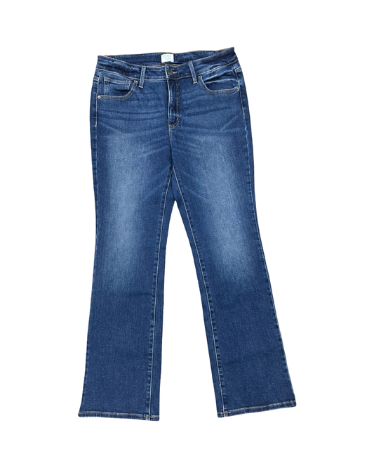 Jeans Boot Cut By Time And Tru In Blue Denim, Size:12