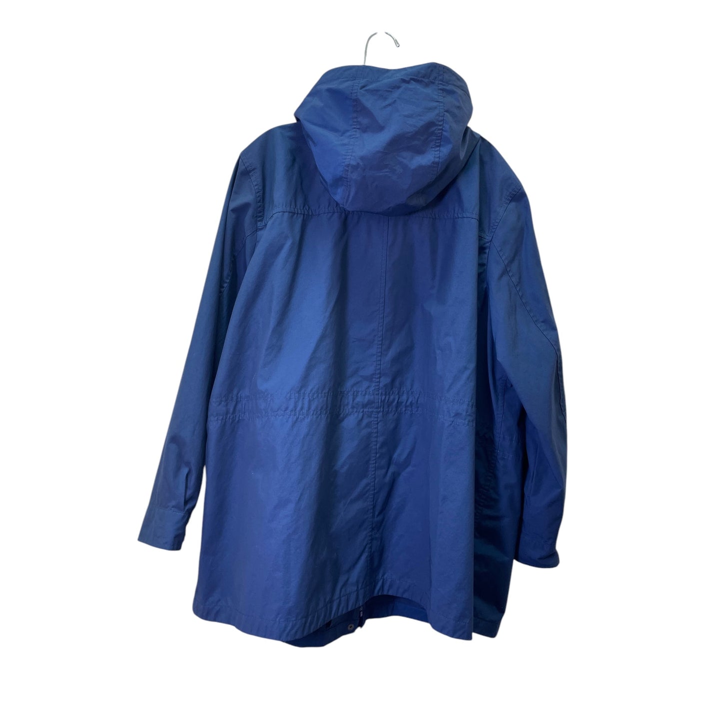 Jacket Windbreaker By Lands End In Blue, Size:2X