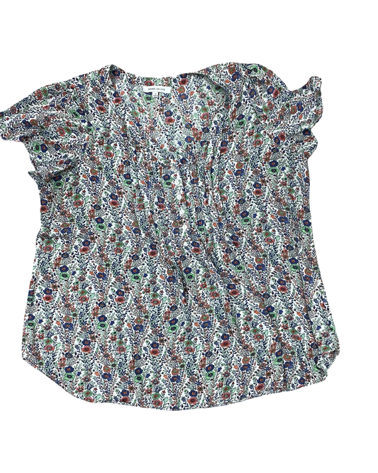 Top Ss By Rose And Olive In Floral Print, Size:1X