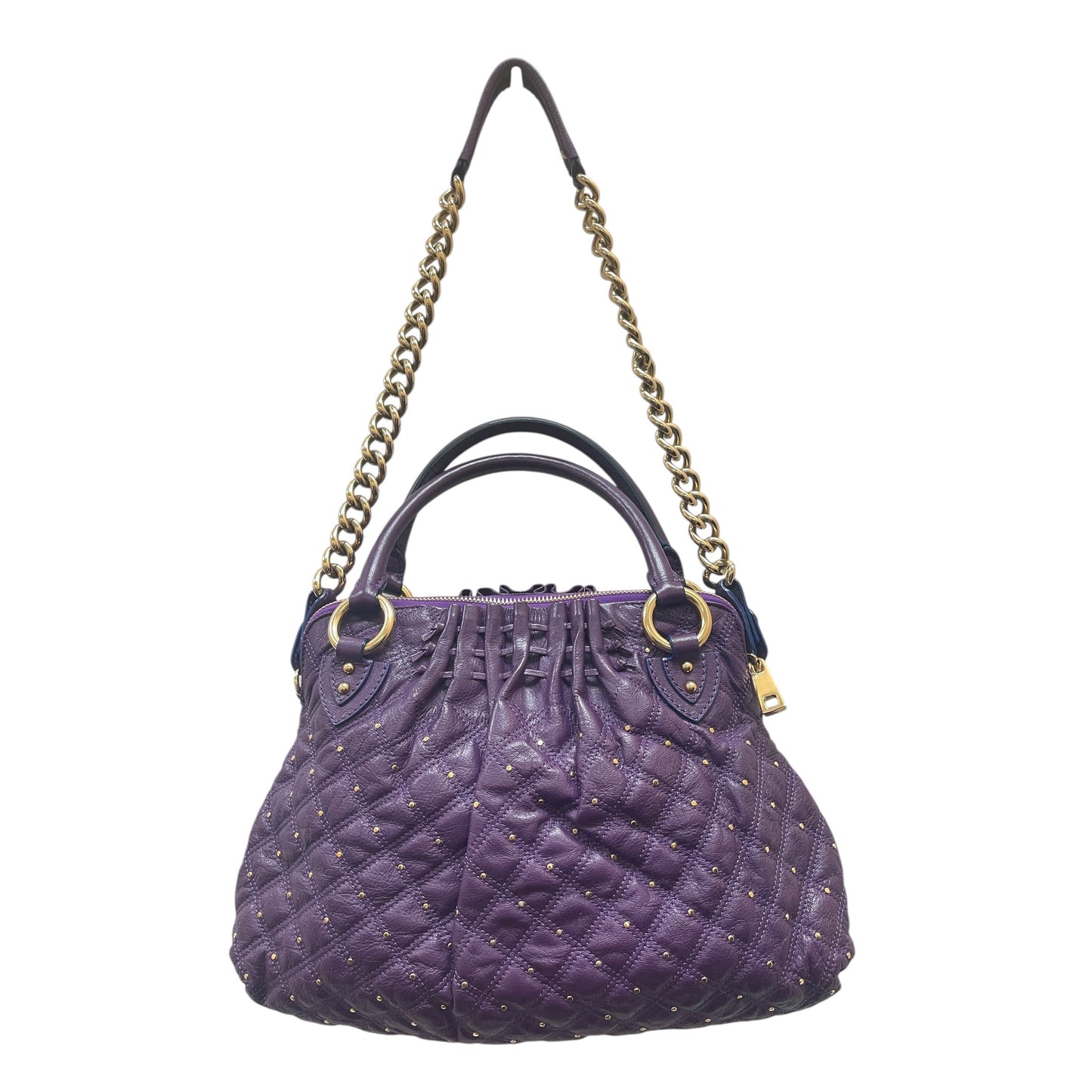 Handbag Luxury Designer By Marc Jacobs In Purple, Size:Large