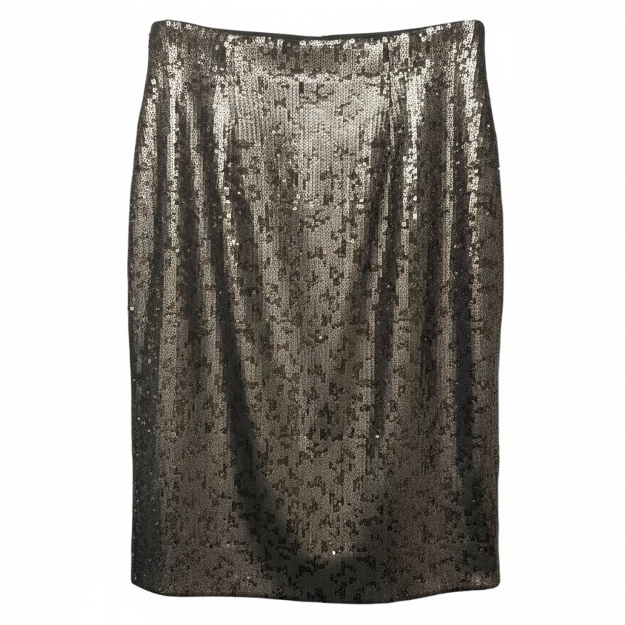 Sequin Midi Skirt By Antonio Melani In Bronze, Size: 8